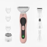 Zeri Ladyshave voor Vrouwen 5 in 1 - Scheerapparaat Dames - Neustrimmer - Bikinitrimmer - Trimmer Vrouw - Roze