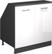 Vicco Rion meuble pour mur incliné – 80 x 81.6 cm avec 2 portes, corps de meuble 60 cm de profondeur Blanc Laqué brillant