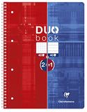 Duo Book Spiraalschrift A4+ Rood/Blauw