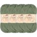 JubileeYarn Bamboe Katoen Sport 4 Laags Garen - 50g/Skein - Brandende Salie - 4 Strengen