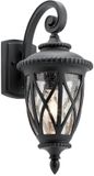 Kichler Admirals Cove Wandlamp IP44 E27 Textuur Zwart