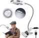Loupe avec éclairage - Lampe loupe - Miroir grossissant LED - Argent