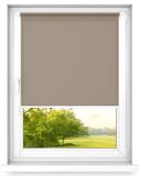 Fart Produkt time4blinds mini rollo basic - Rolgordijn - Niet-invasief - Raamrolgordijn binnen zonder boren - Niet-invasieve handgrepen - Dimmen rollo - 500x1200mm Bruin - Bediening aan de Rechterkant