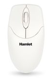 Hamlet XMICEU2WH-OEM muis Universeel Ambidextrous USB Type-A Optisch 1000 DPI Wit