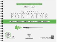 Clairefontaine 976092C Spiraalalbum Fontaine Extra Wit Grove Korrel (Torchon) 30x40cm 300g