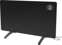 Princess 348485 Panneau infrarouge - 480W Chauffage électrique avec thermostat intelligent, Commande par application, WiFi, Minuterie & Détection d'ouverture de fenêtre - Noir