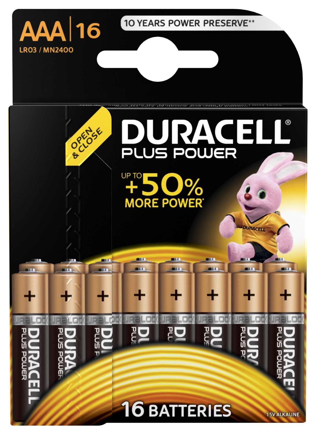 Duracell Plus Power AAA 16 stuks