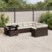 Maison Exclusive - Ensemble de meubles de jardin 10 pièces avec canapé et coussins, marron, en polyrotin