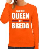 Bellatio Decorations Shoppartners Bv Koningsdag sweater I am the Queen of Breda - dames - Kingsday Breda outfit / kleding / trui XXL