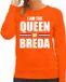 Bellatio Decorations Shoppartners Bv Koningsdag sweater I am the Queen of Breda - dames - Kingsday Breda outfit / kleding / trui XXL