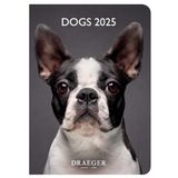 DRAEGER PARIS Zakagenda 2025 – honden – 11,5 x 16 x 1,2 cm – rooster van januari tot december 2025 – hardcover bladwijzer – 7 talen – 1 week op 2 pagina's – FSC®-gecertificeerd papier