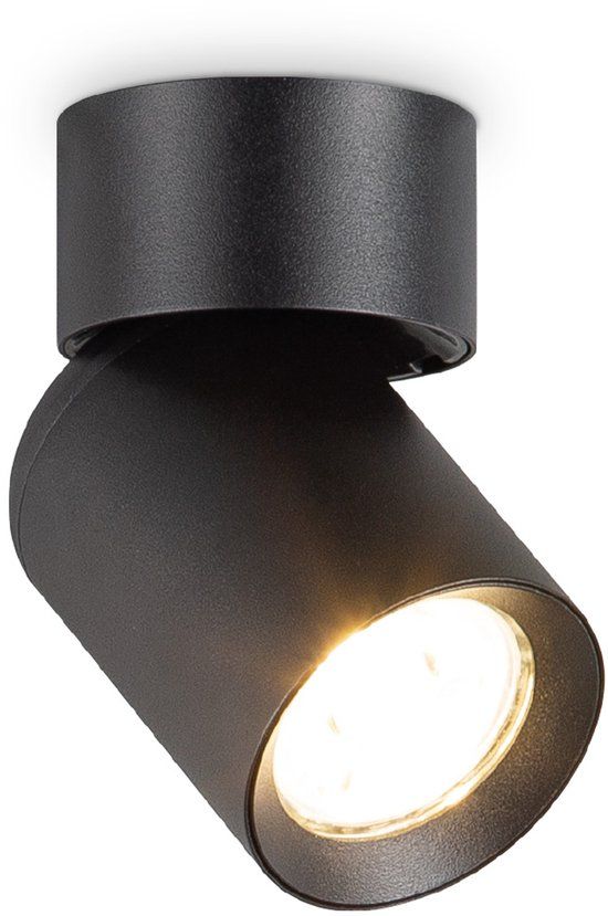 Home Sweet Home Moderne LED Rond Opbouwspot Swing Zwart