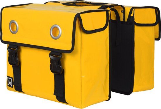 Willex Dubbele Bisonyl Fietstas 40L - Geel