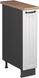 Vicco Apotheekkast Fame-Line, Wit Landhuis/Antraciet, 20 cm, WB Eik