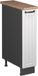 Vicco Apotheekkast Fame-Line, Wit Landhuis/Antraciet, 20 cm, WB Eik