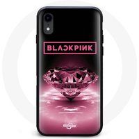 Blackpink Kpop Logo Rose Maniacase Hoesje voor Iphone X Behang diamante