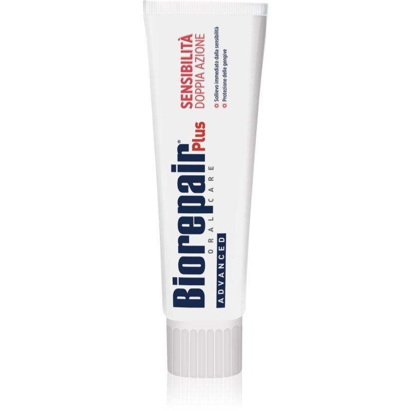 Biorepair Plus Advanced Sensitivity Double Action Toothpaste 75ml 2.5fl.oz - Pack of 2