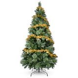 YEAUPE PRO Kunstkerstboom, dennenboom met metalen standaard, kerstboom van pvc, dennenboom met 800 groene punten, voor thuis, kantoor, winkels en hotels (180 cm, groen)