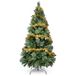 YEAUPE PRO Kunstkerstboom, dennenboom met metalen standaard, kerstboom van pvc, dennenboom met 800 groene punten, voor thuis, kantoor, winkels en hotels (180 cm, groen)