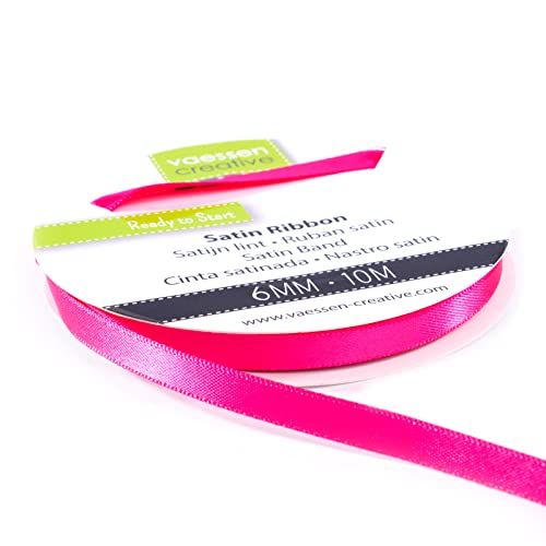 Vaessen Creative Satijnlint 6mmx10m Roze
