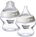 Tommee Tippee Natural Start Babyfles en Driehoekige Deep Latch-spenen - Set van 2 x 150ml Baby Flessen - Extra Lage Toevoersnelheid 0m+