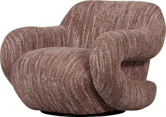 WOOOD Folke Fauteuil - Chenille - Oudroze Melange