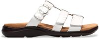 Clarks Kitly Pearl leren schoenen wit lakleer