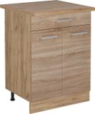 Vicco R-Line Meuble bas de cuisine – 60 cm avec tiroir, WB Chêne Sonoma
