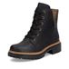 Rieker Dames 72617 veterlaarzen, zwart, 37 EU