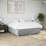 vidaXL Bedframe - Stof - Lichtgrijs - 180x200 cm