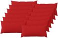 vidaXL Kussensloop Rood 40 x 80 cm Stof