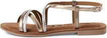 Tamaris Dames Plateau Sandalen Goud Maat 38
