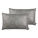 Prestigious Textiles Othello Twin Pack polyester gevulde kussens, grafiet, 40 x 60 cm
