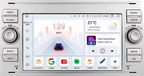 Ford Autoradio met Bluetooth, CarPlay, compatibel met Apple en Android, audiosysteem, navigatie. Navigatiesysteem voor Ford Focus, Mondeo, Fiesta, Transit, Kuga, C-Max en S-Max Galaxy