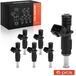 BMW Injecteurs de carburant - Jeu de 6 injecteurs - Convient pour BMW E81, E87, E90, E91, E92, E93, E60, E61, X3, Z4 - Numéro OE : 13537531634, FJ748, 800-1725N