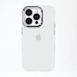Babaco Ultra Hybrid doorzichtig telefoonhoesje met BLACK Metalen frame voor iPhone 13