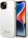 Guess Housse arrière Crocodile - Apple iPhone 14 Plus (6,7") - Argent