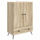 vidaXL Dressoir Sonoma Eiken 66 x 34,5 x 95 cm Bewerkt hout