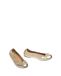 ACOR_26_LMT Unisa ACOR damesballerina's van glad leer in goud, Platina, 37 EU