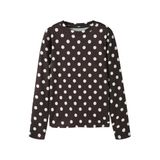 NAME IT KIDS longsleeve met stippen - donkerbruin
