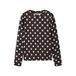 NAME IT KIDS longsleeve met stippen - donkerbruin