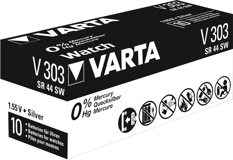 Varta V303 - Huishoudelijke batterijen - metallic