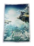 Homadict Sherpa-deken voor kinderen Zelda Sky Totk blauw 100x150 cm