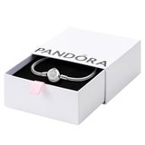 Pandora Fonkelende Crown O slangenschakelarmband in zilver 16cm, 20 cm, edelmetaal, Zirkonia