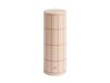 HAY Bougie Column Candle large 25 cm blanc cassé-rouge à carreaux