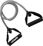 VirtuFit Weerstandskabel - Fitness Elastiek - Met Handvat - Medium - Grijs