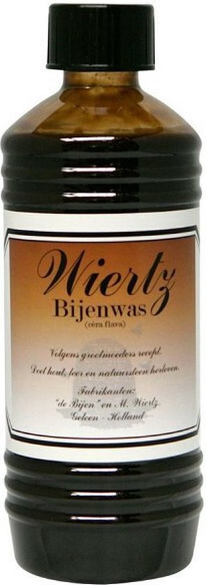 Wiertz Bijenwas bruin 500 ML