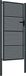 vidaXL Tuinpoort Antraciet 100x200 cm Staal