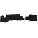 Maison Exclusive Ensemble de canapé 4 pièces avec pouf et coussins décoratifs, noir, tissu