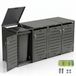 Mucola Box pour poubelles 4 unités Revêtement pour poubelles Récipient pour déchets Abri pour poubelles Box pour poubelles Niveau à bulle